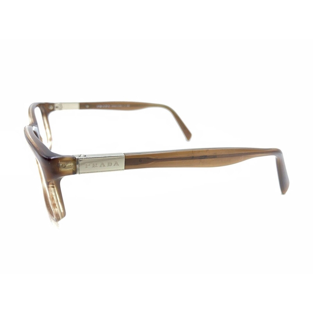 Prada Translucent Brown Rectangle Eyeglasses Fram… - image 7